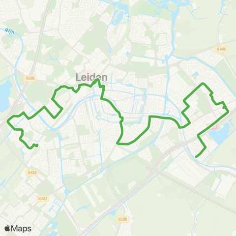 Qbuzz Leiden: De Vink - Oranjewijk map