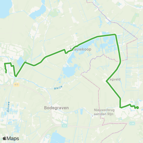 Qbuzz Alphen a / d Rijn - Woerden map