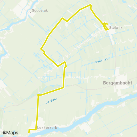 Qbuzz Stolwijk - Lekkerkerk map