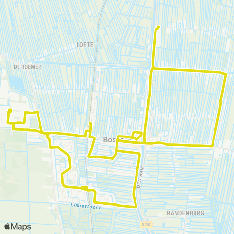 Qbuzz Boskoop - Boskoop Oost - Boskoop map