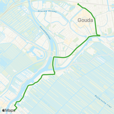 Qbuzz Pendel Gouda - Gouderak map