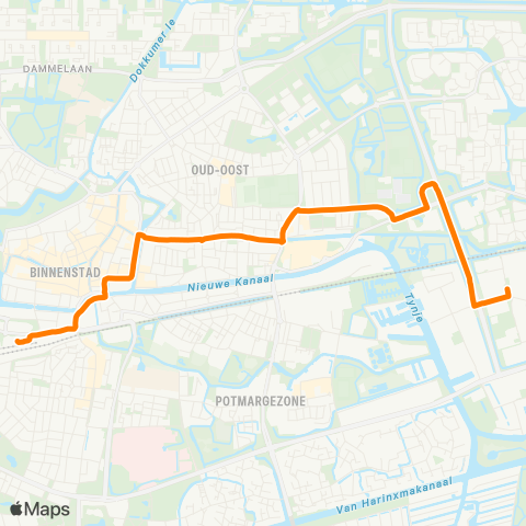 Qbuzz Leeuwarden Busstation - Caparis map