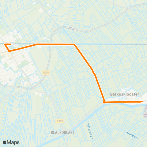 Qbuzz Stroobos - Buitenpost Station map