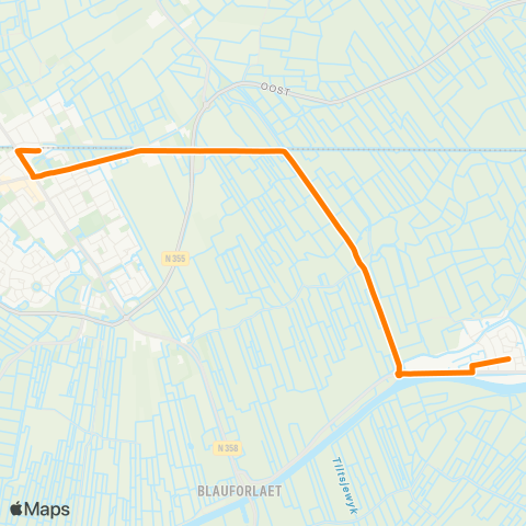 Qbuzz Gerkesklooster - Buitenpost Station map