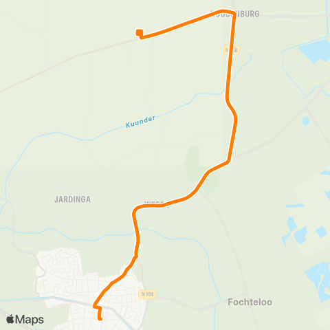 Qbuzz Haule - Oosterwolde Busstation map