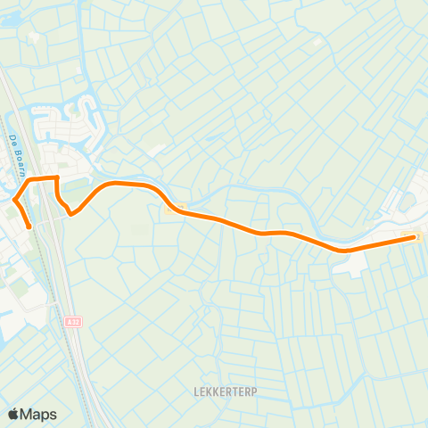 Qbuzz Aldeboarn - Akkrum Station map