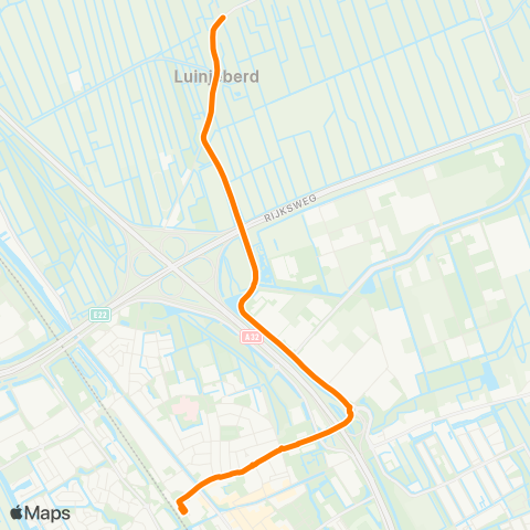 Qbuzz Luinjeberd - Heerenveen Busstation map