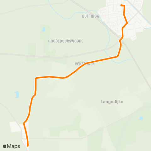 Qbuzz Elsloo - Oosterwolde Busstation map