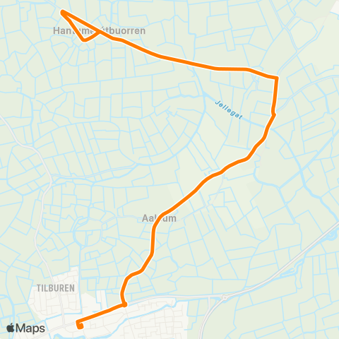 Qbuzz Hantumerútbuorren - Dokkum Busstation map