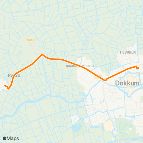 Qbuzz Raard - Dokkum Busstation map