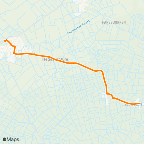 Qbuzz Reitsum - Ferwert Provincialeweg map