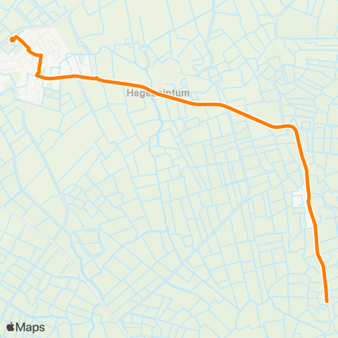 Qbuzz Jislum - Ferwert Provincialeweg map