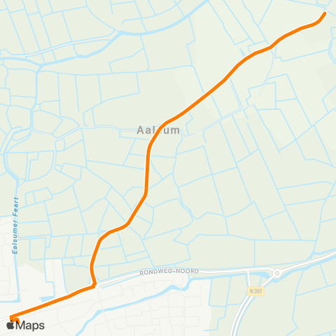 Qbuzz Wetsens - Dokkum Busstation map