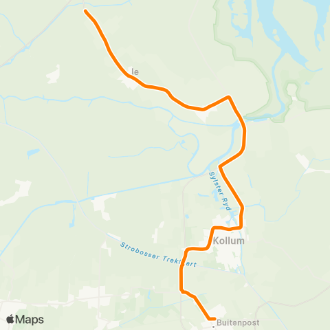 Qbuzz Jouswier - Buitenpost Station map