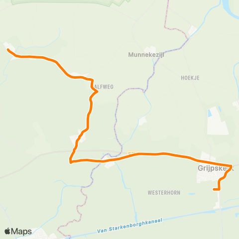 Qbuzz Kollumerpomp - Grijpskerk Station map