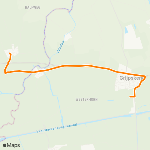 Qbuzz Burum - Grijpskerk Station map