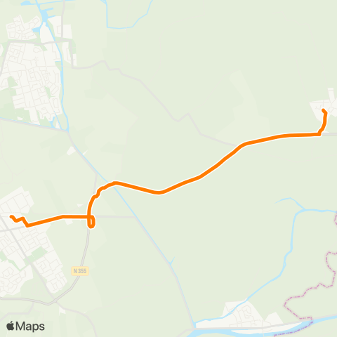 Qbuzz Burum - Buitenpost Station map