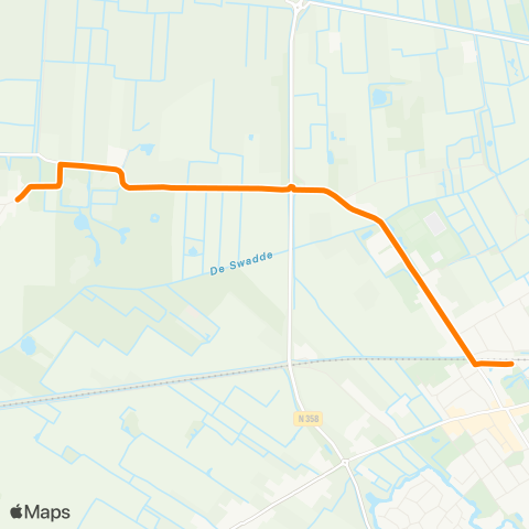 Qbuzz Feankleaster - Buitenpost Station map