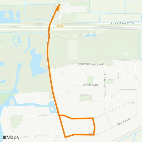 Qbuzz Tytsjerk Dorpshuis - Swarteweisein map