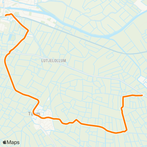 Qbuzz Wjelsryp - Franeker Station map