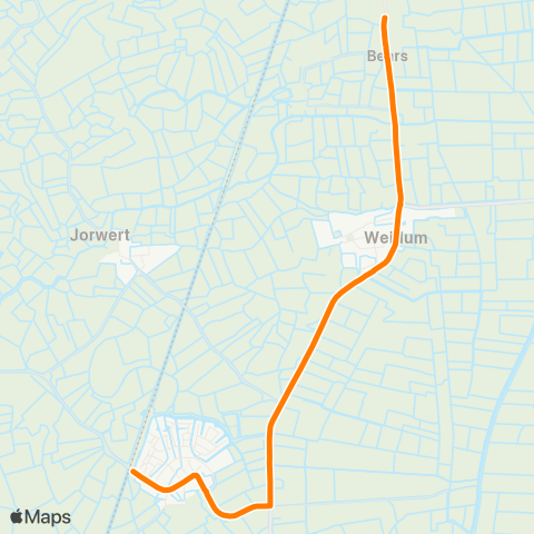 Qbuzz Jellum - Mantgum Station map