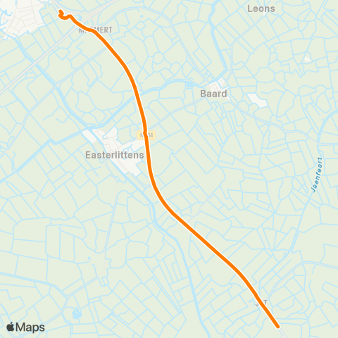 Qbuzz Britswert - Winsum Busstation map