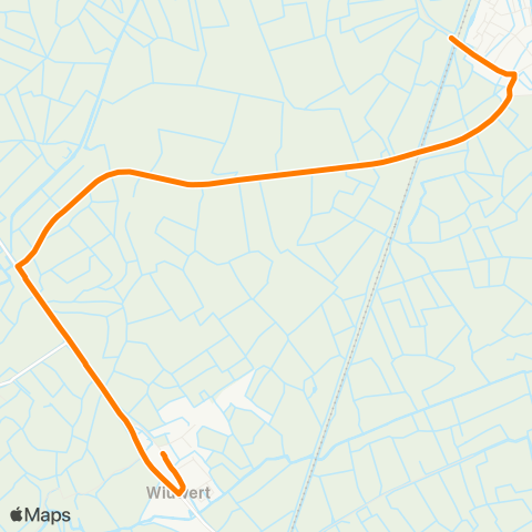 Qbuzz Wiuwert - Mantgum Station map