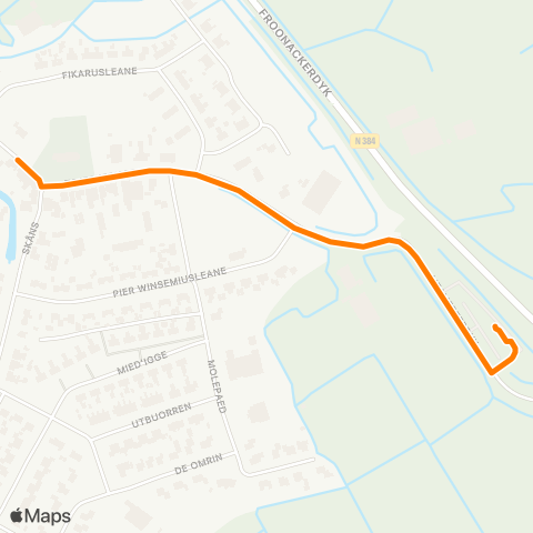 Qbuzz Winsum-Dorp - Busstation map