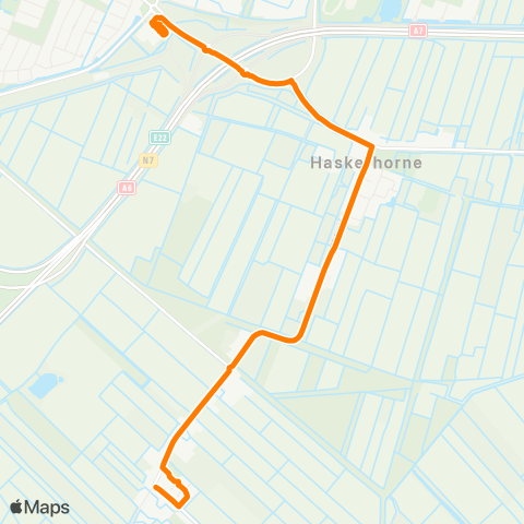 Qbuzz Ouwsterhaule - Joure Busstation map