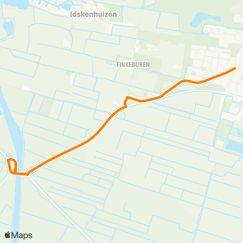 Qbuzz Sint Nicolaasga - Spannenburg map