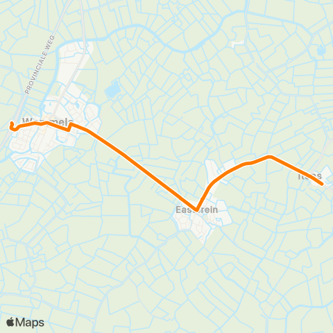 Qbuzz Itens - Wommels Provincialeweg map