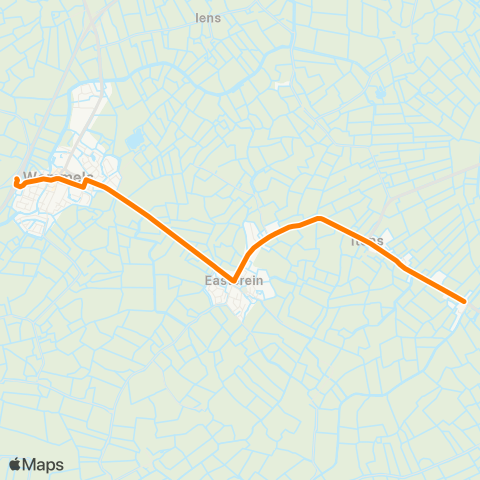 Qbuzz Rien - Wommels Provincialeweg map