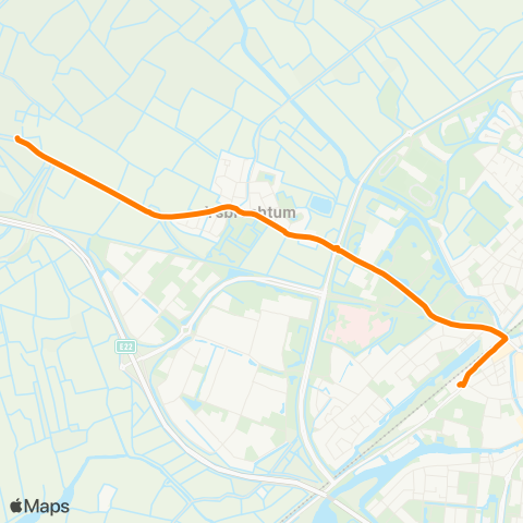 Qbuzz Tjalhuizum - Sneek Busstation map