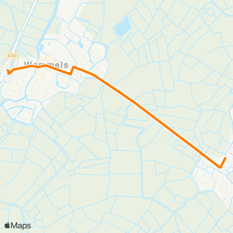 Qbuzz Easterein - Wommels Provincialeweg map