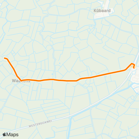 Qbuzz Waaksens - Wommels Provincialeweg map