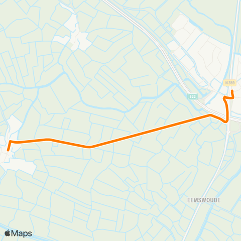 Qbuzz Exmorra - Bolsward Busstation map