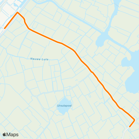 Qbuzz It Heidenskip - Workum Station map