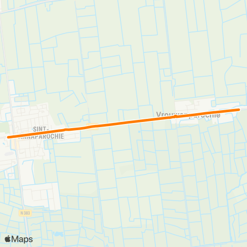 Qbuzz Vrouwenparochie - Sint-Annaparochie Van Harenstr. map