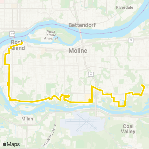 MetroLINK  map