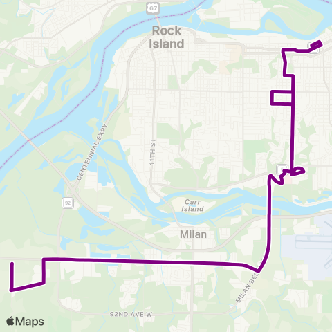 MetroLINK  map