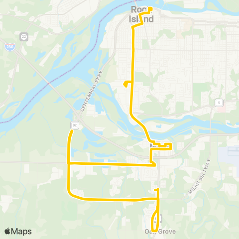 MetroLINK  map