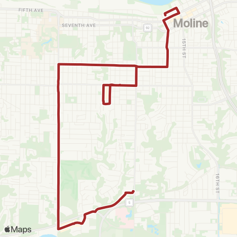 MetroLINK  map