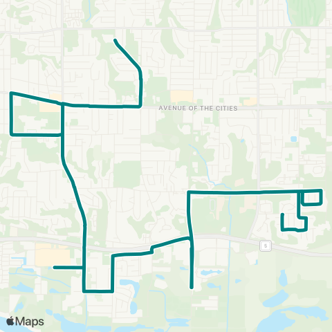 MetroLINK  map