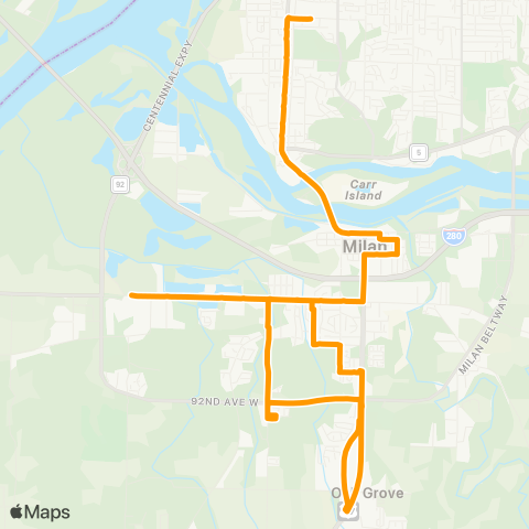 MetroLINK  map