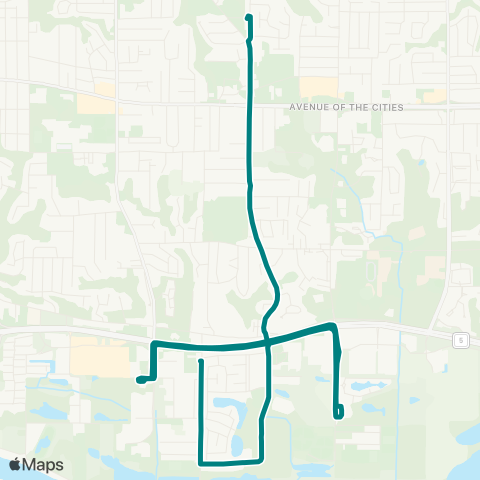 MetroLINK  map