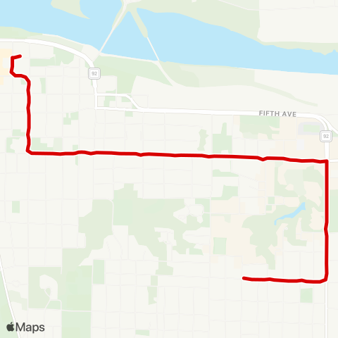 MetroLINK Late-Night 53 map