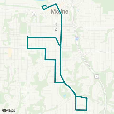 MetroLINK  map