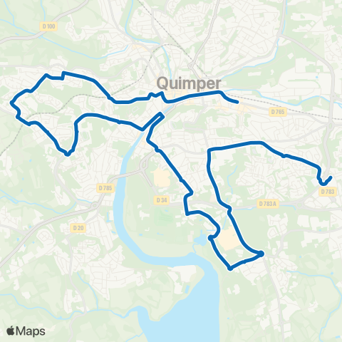 QUB Gare SNCF - Ergue-Armel map