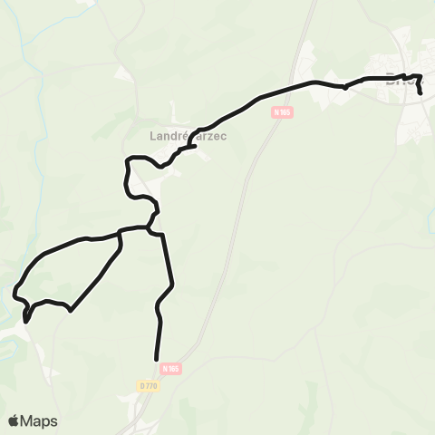 QUB - Lignes scolaires Landrevarzec - P. Stephan map