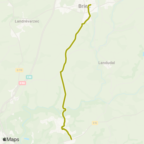 QUB - Lignes scolaires Ergue Gaberic - P. Stephan map